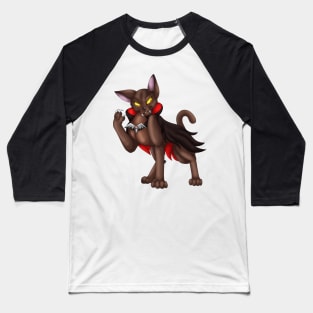 VampiCat: Chocolate Baseball T-Shirt